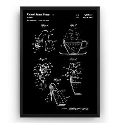 Tea Bag 1979 Patent Print - Magic Posters