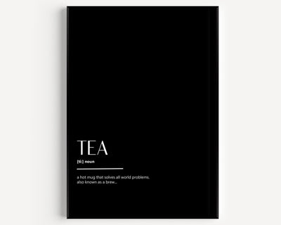 Tea Definition Print V2 - Magic Posters