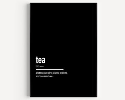 Tea Definition Print V2 - Magic Posters