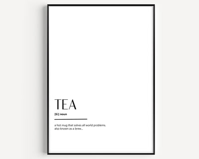 Tea Definition Print V2 - Magic Posters