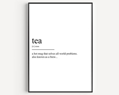 Tea Definition Print V2 - Magic Posters