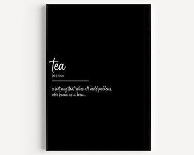 Tea Definition Print V2 - Magic Posters