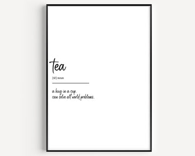 Tea Definition Print V3 - Magic Posters