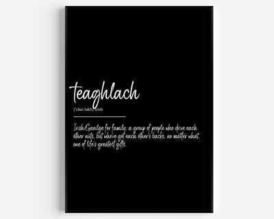 Teaglach Definition Print - Magic Posters
