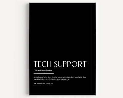 Tech Support Definition Print - Magic Posters