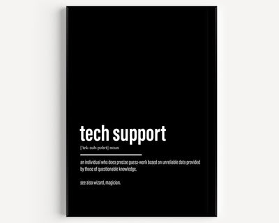 Tech Support Definition Print - Magic Posters
