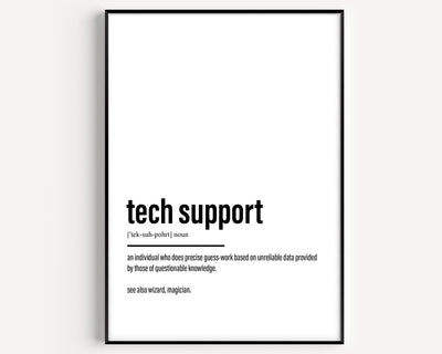 Tech Support Definition Print - Magic Posters