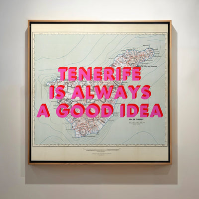Tenerife Retro Pop Art Map Print - Magic Posters