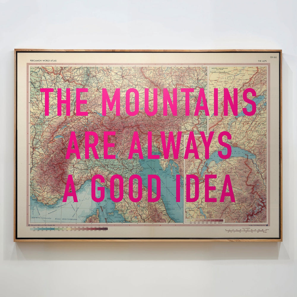 The Mountains Are Always A Good Idea The Alps Map Print – Magic Posters