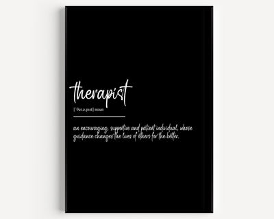 Therapist Definition Print - Magic Posters