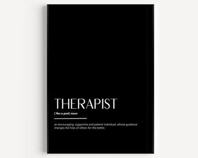 Therapist Definition Print - Magic Posters