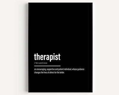 Therapist Definition Print - Magic Posters