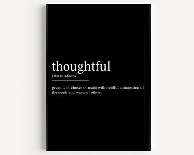 Thoughtful Definition Print - Magic Posters