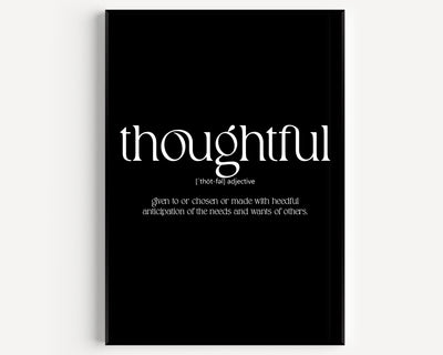 Thoughtful Definition Print - Magic Posters