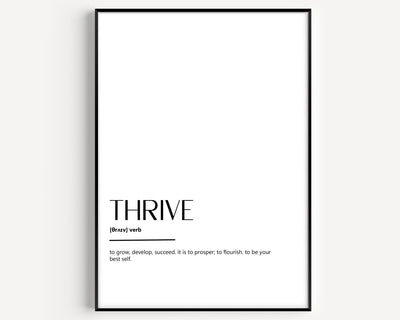 Thrive Definition Print - Magic Posters