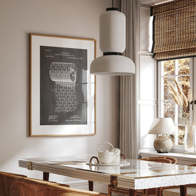 Toilet Paper 1893 Patent Print - Magic Posters