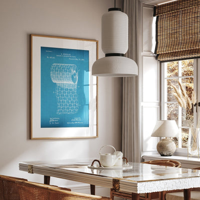 Toilet Paper 1893 Patent Print - Magic Posters