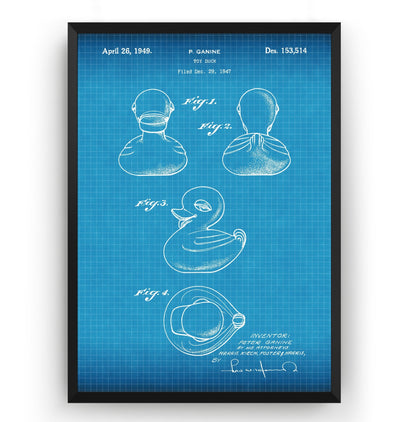 Toy Duck 1949 Patent Print - Magic Posters