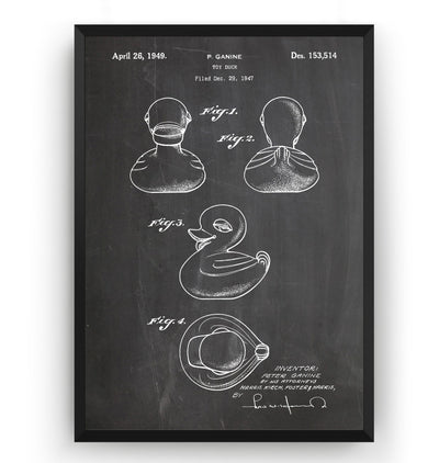 Toy Duck 1949 Patent Print - Magic Posters