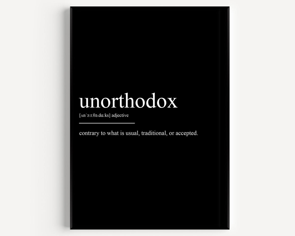 Unorthodox Definition Print - Magic Posters
