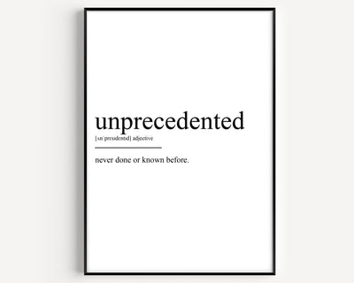 Unprecedented Definition Print - Magic Posters