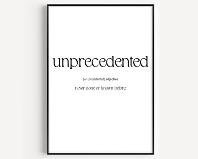 Unprecedented Definition Print - Magic Posters