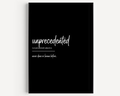 Unprecedented Definition Print - Magic Posters