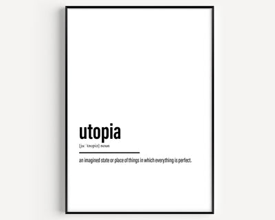 Utopia Definition Print - Magic Posters
