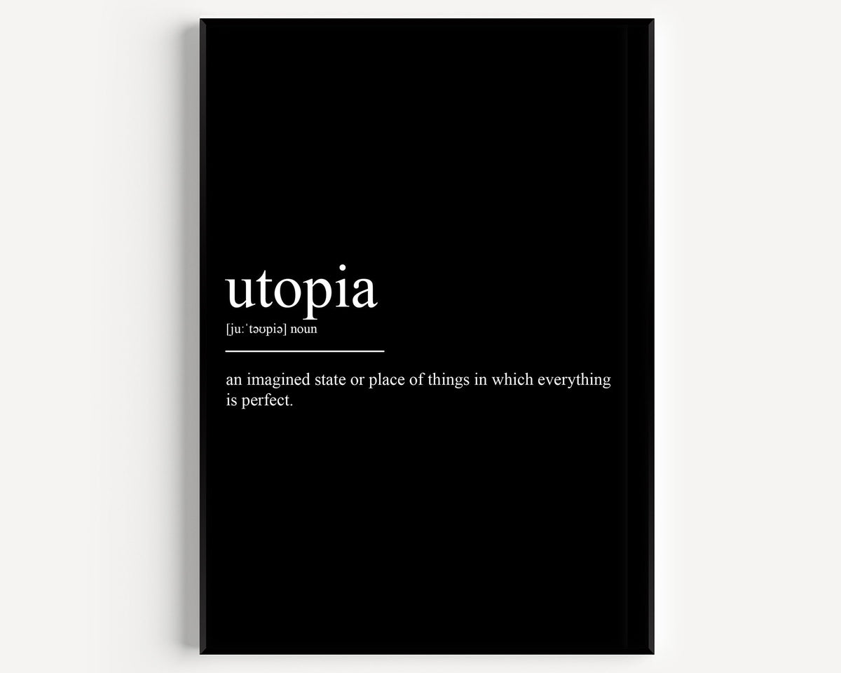 Utopia Definition Print Magic Posters