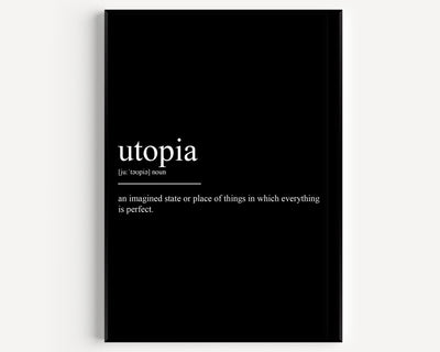Utopia Definition Print - Magic Posters