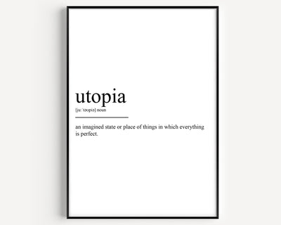 Utopia Definition Print - Magic Posters