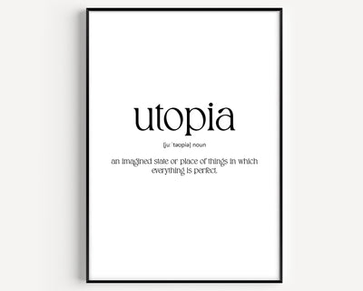 Utopia Definition Print - Magic Posters