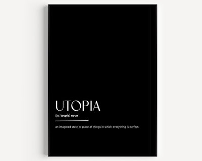 Utopia Definition Print - Magic Posters