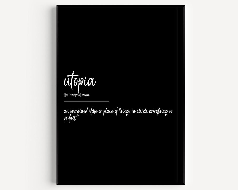 Utopia Definition Print Magic Posters