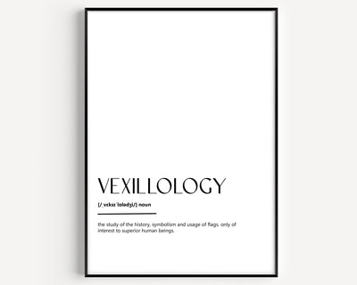 Vexillology Definition Print - Magic Posters