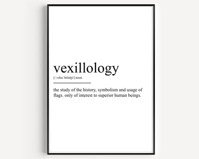 Vexillology Definition Print - Magic Posters