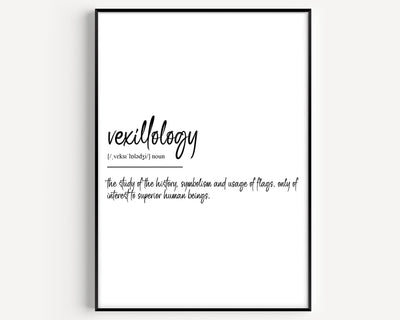 Vexillology Definition Print - Magic Posters