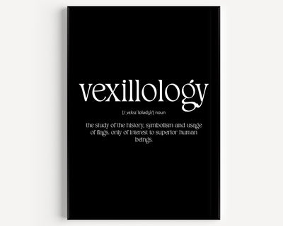 Vexillology Definition Print - Magic Posters