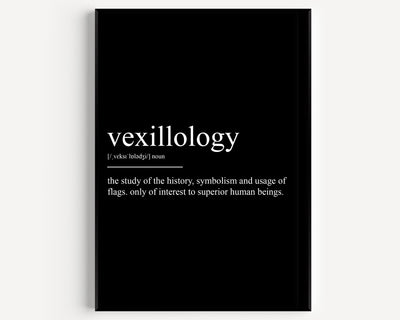 Vexillology Definition Print - Magic Posters