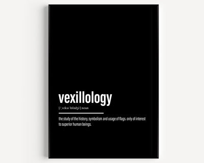 Vexillology Definition Print - Magic Posters