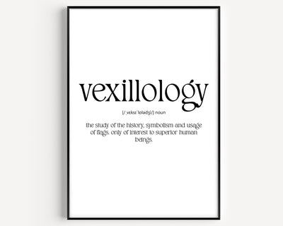 Vexillology Definition Print - Magic Posters