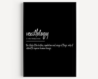 Vexillology Definition Print - Magic Posters