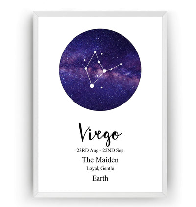Virgo Zodiac Print - Magic Posters