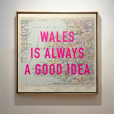Wales Retro Pop Art Map Print - Magic Posters
