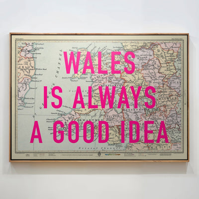 Wales Retro Pop Art Map Print - Magic Posters