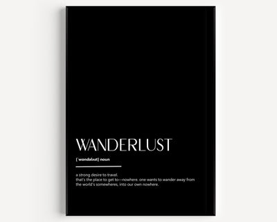 Wanderlust Definition Print - Magic Posters