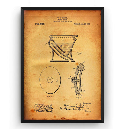 Water Closet Patent Print - Magic Posters