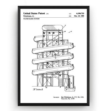 Water Slide 1980 Patent Print - Magic Posters