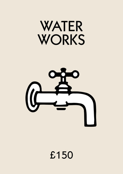 Personalised Water Works Bathroom Print