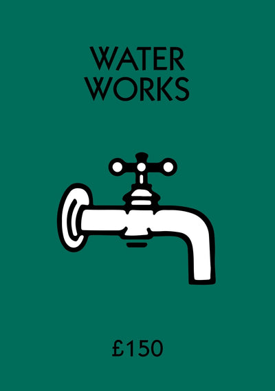 Personalised Water Works Bathroom Print